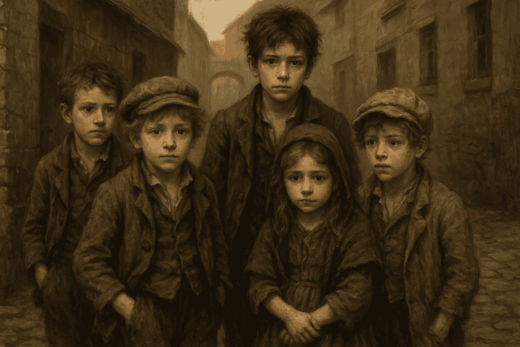 Victorian Children in Rags