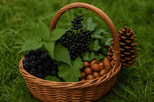 Basket Foraged Seasonal Food