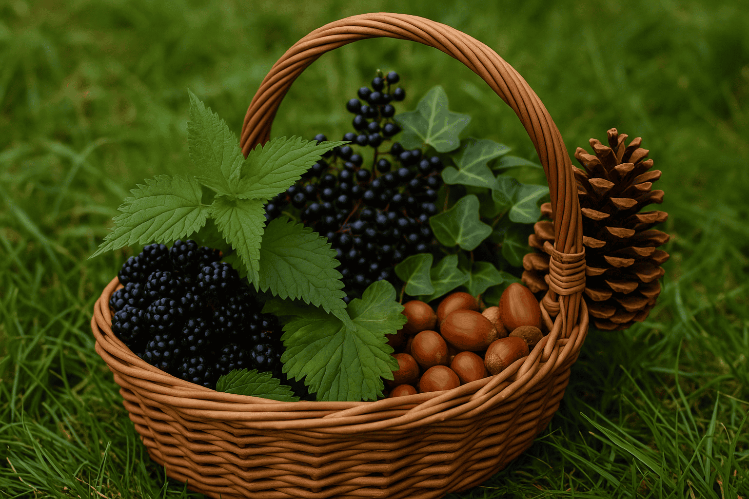 Basket Foraged Seasonal Food