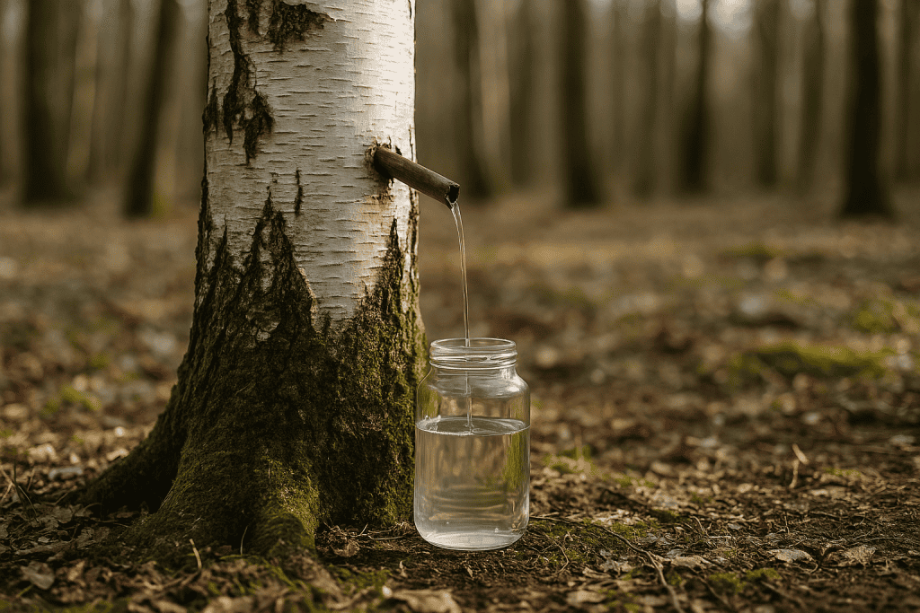 Silver Birch Tree Tapping
