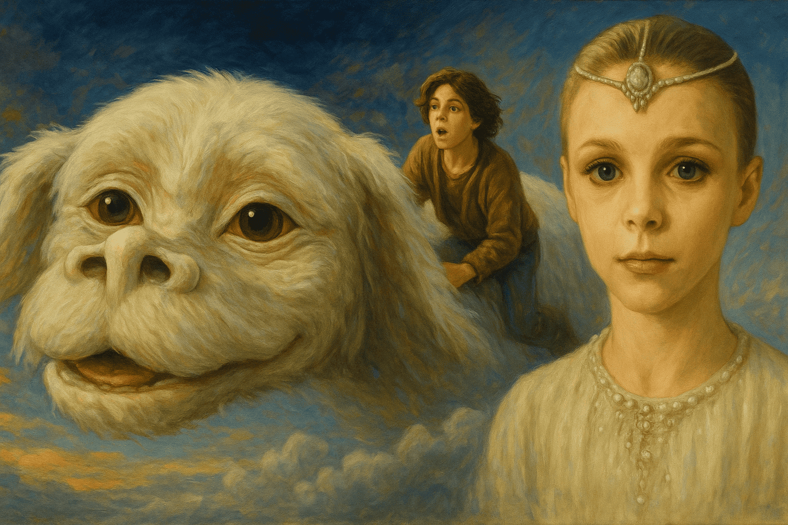 The NeverEnding Story Bastion Falcor Moon Child