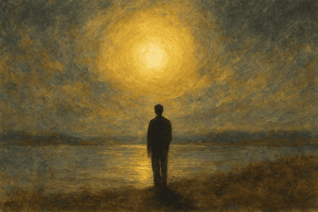 The Light That Learns To Reflect Watercolor Landscape 1